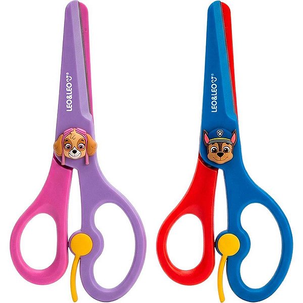 Tesoura escolar decorada patrulha canina 13,6cm 2mod - leonora (dp.c/12)