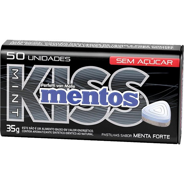 Bala mentos kiss menta forte s/acuc - perfetti van melle (dp.c/12)