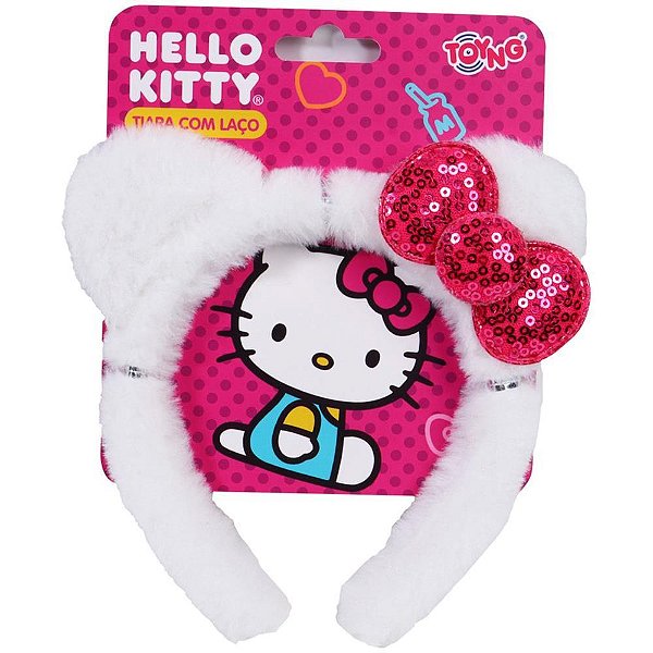 Maquiagem e beleza infantil hello kitty tiara c/laco (sortido) - toyng (unidade)