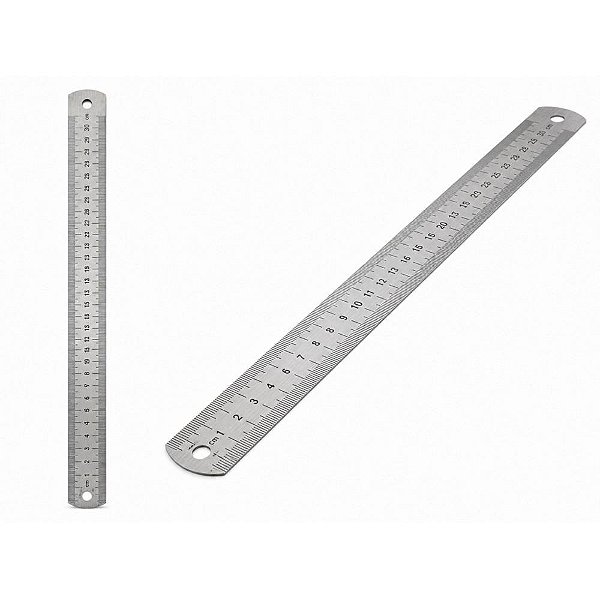 Regua de aco inox 30cm. - nybc (unidade)