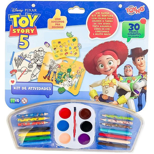Maleta para pintura toy story kit pintura giga set - toyng (unidade)