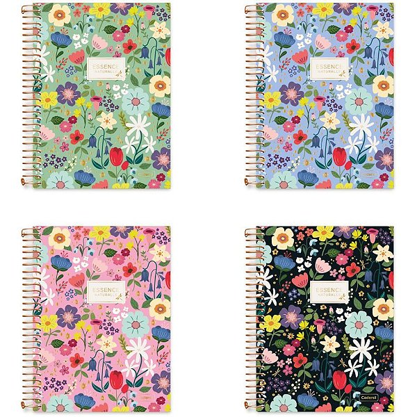 Caderno 01x1 cp.dura colegial essence naturalle 80fls - cadersil (pct.c/04)