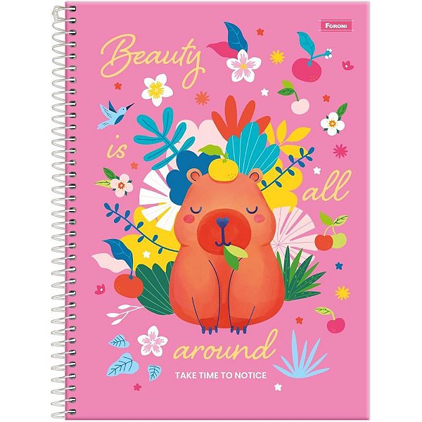 Caderno 10x1 capa dura amazzu 160fls - foroni (pct.c/04)