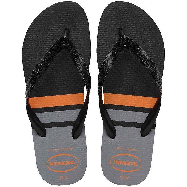 Chinelo havaianas masculino color essential 41/2 preto/cin - havaianas (par)