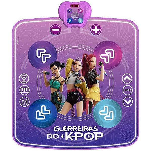 Tapete musical k-pop demon hunters danca - candide (unidade)