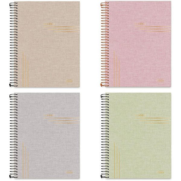 Caderno 01x1 capa dura classic + planner 88fls - cadersil (pct.c/04)