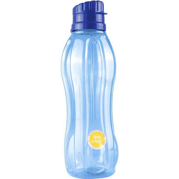 Squeeze redonda transl. 1 litro azul - plasduran (unidade)