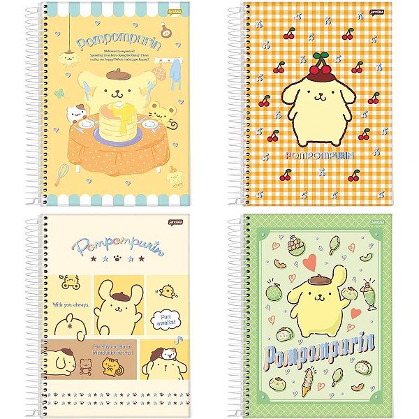 Caderno 01x1 capa dura pompompurin 80fls. i.a - jandaia (pct.c/04)