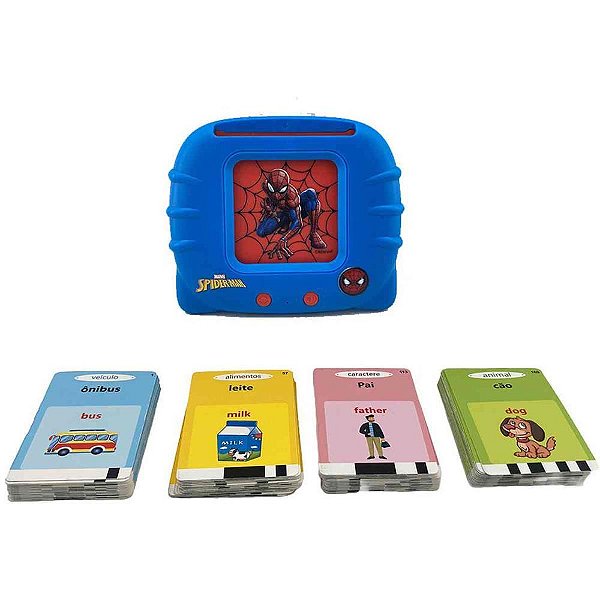 Brinquedo educativo spider-man leitor de cartao ed - candide (unidade)