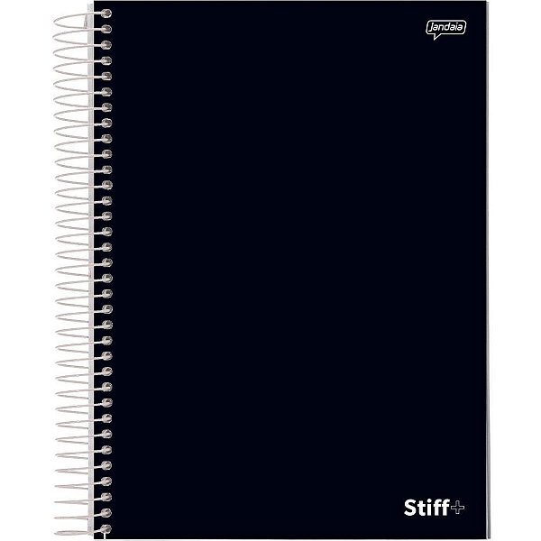 Caderno 01x1 capa dura stiff + 96fls. preto - jandaia (pct.c/04)