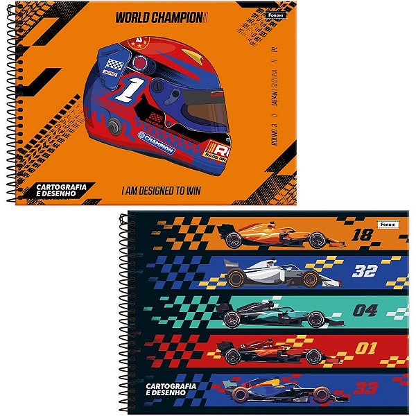 Caderno desenho univ capa dura veloce 80fls - foroni (pct.c/05)