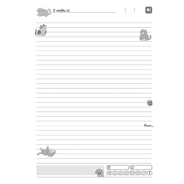 Caderno 01x1 capa dura funny cat 80fls. i.a - jandaia (pct.c/04)