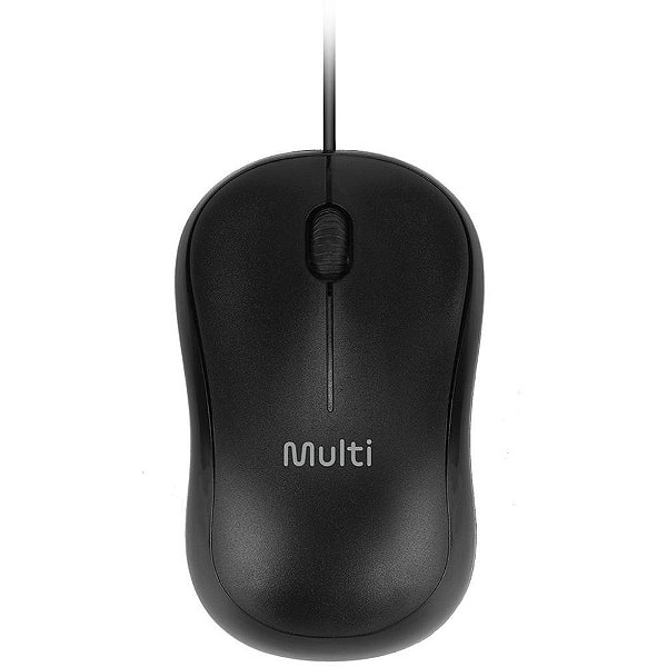 Mouse optico usb 1200dpi 3 botoes preto - multi (unidade)