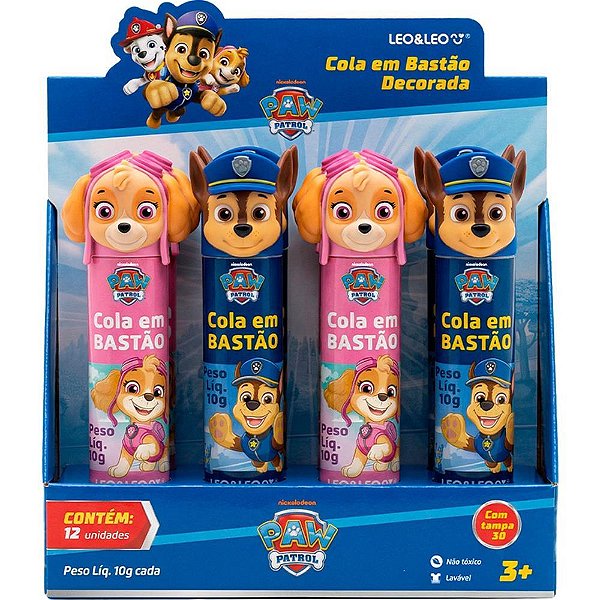 Cola em bastao patrulha canina 3d 10g.2modelo - leonora (dp.c/12)