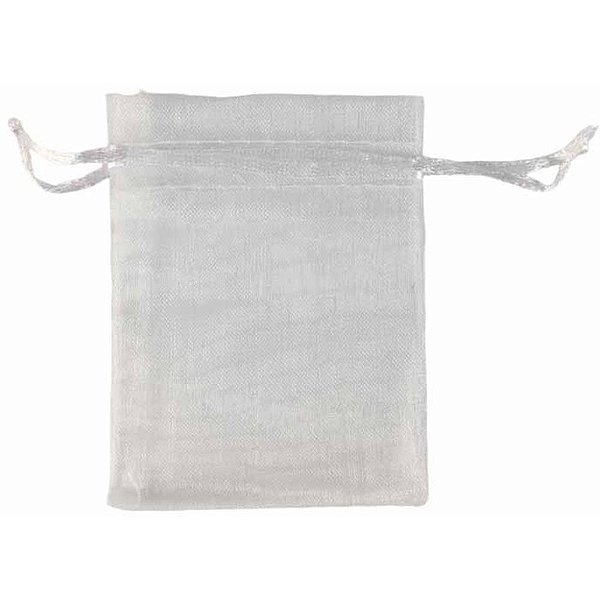 Saco de organza branco 07x09cm - art lille (pct.c/10)