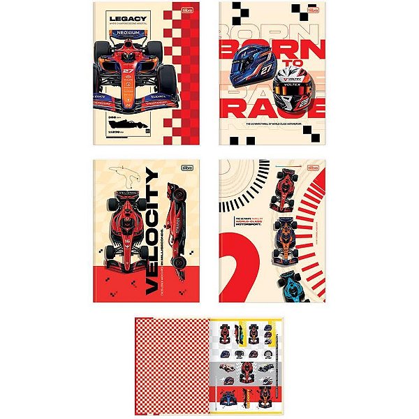 Caderno brochurao capa dura speed 80fls - tilibra (pct.c/05)