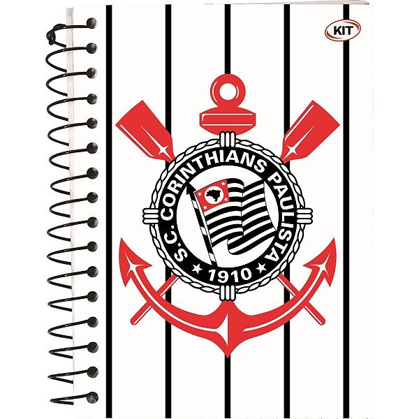 Caderneta 1/8 corinthians esp.cd 100x137 96f - kit (pct.c/04)
