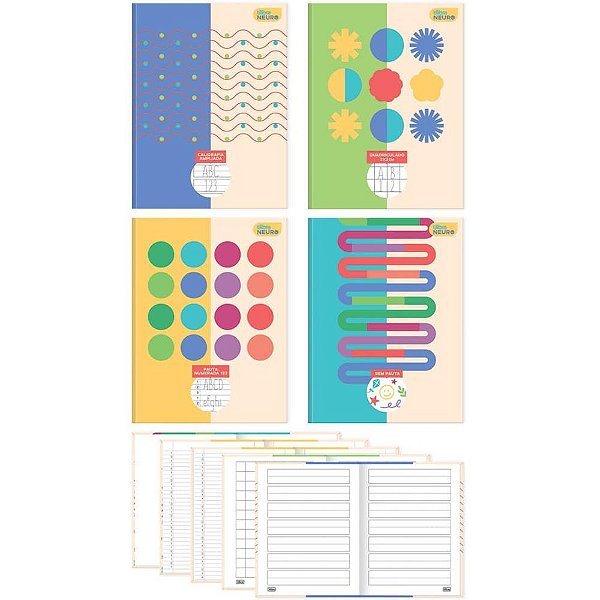 Caderno caligrafia capa dura neuro 40fls univ.brochurao - tilibra (pct.c/05)