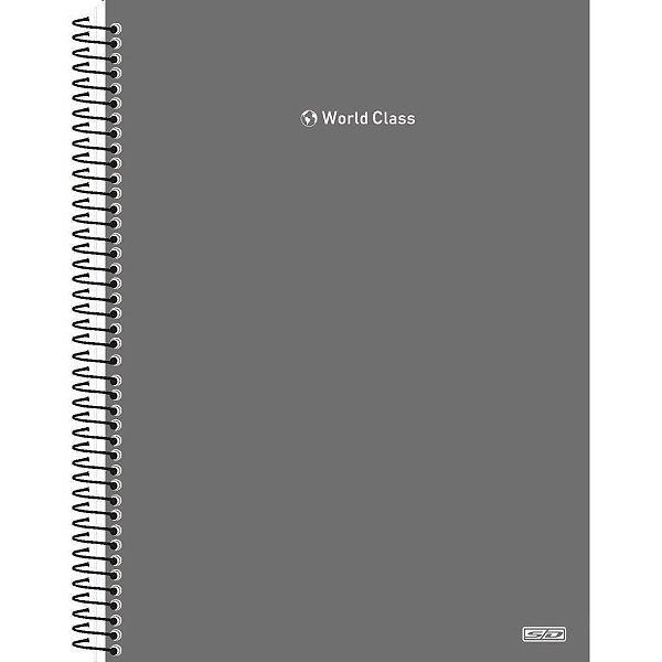 Caderno 10x1 capa dura world class 160f - animativa (pct.c/04)