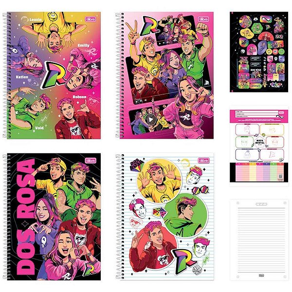 Caderno 01x1 capa dura dos rosa 80fls - tilibra (pct.c/04)