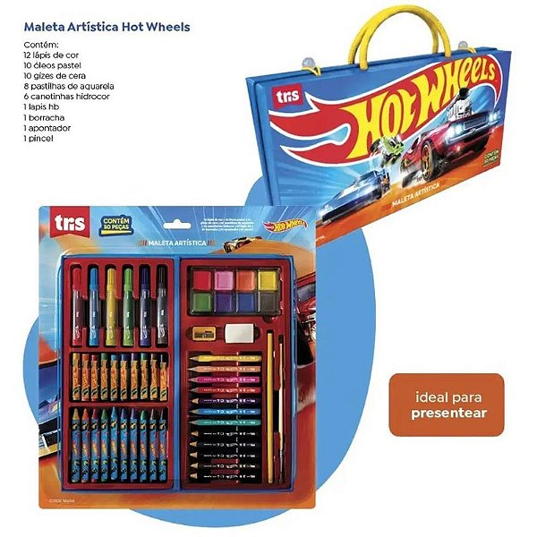 Maleta para pintura hot wheels 50 pecas - summit (unidade)
