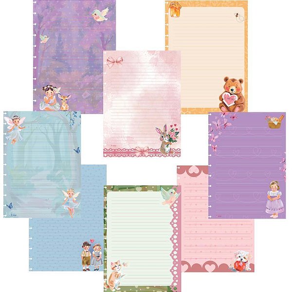 Refil para caderno sweet dreams 48fls discado 90g - tamoio (pacote)