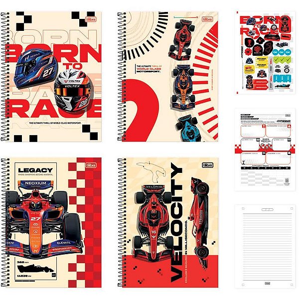 Caderno 01x1 capa dura speed 80fls - tilibra (pct.c/04)