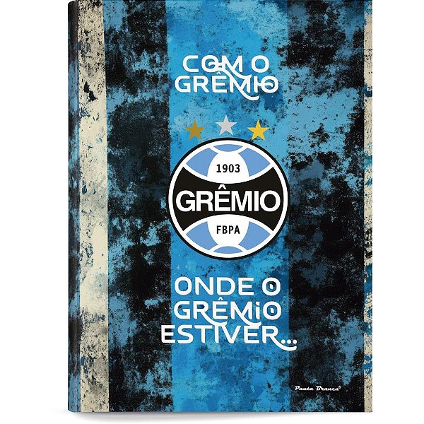 Caderno brochurao capa dura gremio 80fls - pauta (pct.c/05)