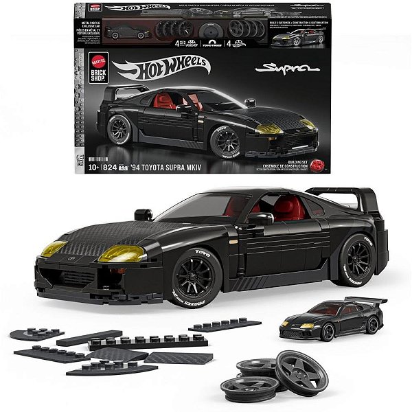 Hot wheels brick shop elite toyota supra 1:16 824pc - mattel (unidade)