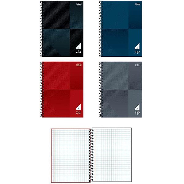 Caderno quadriculado univers. lunix 80fls 7x7mm espiral - tilibra (pct.c/04)