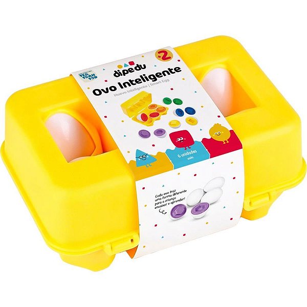 Brinquedo pedagogico dipedu ovo inteligente c/6 pec - brw (unidade)