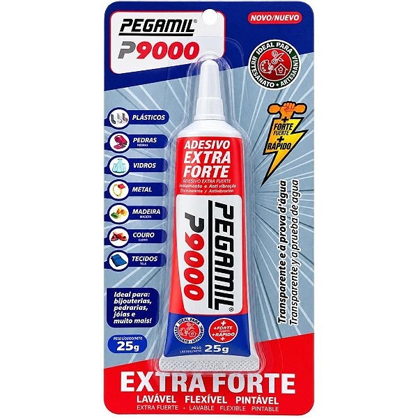 Cola para artesanato universal extra forte p9000 25 - pegamil (blister)