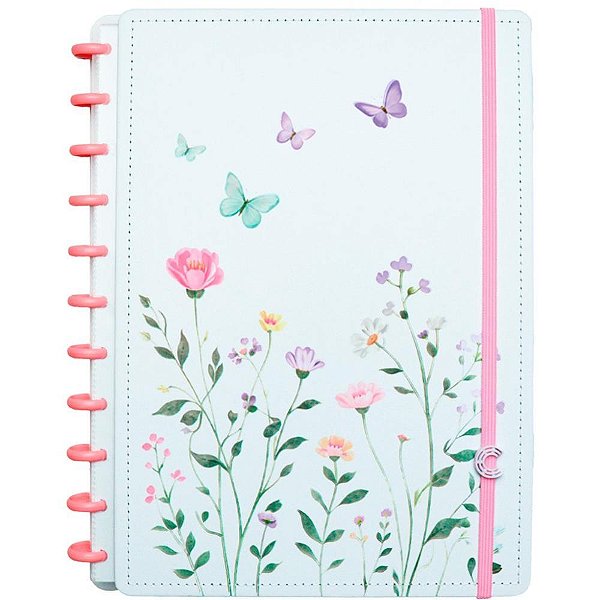 Caderno inteligente grande butterfly kiss 80fls. 215x280m - caderno inteligente (unidade)