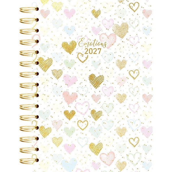 Agenda 2027 emotions i esp cd 14x20cm 160f - kit (unidade)