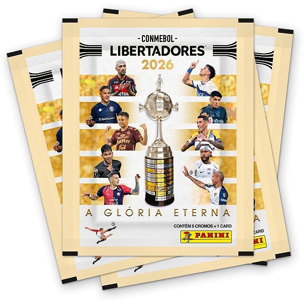 Figurinhas libertadores conmebol 2026 env - panini (pct.c/20)