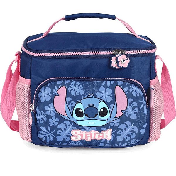Lancheira termica stitch mao/ombro azul - luxcel (unidade)