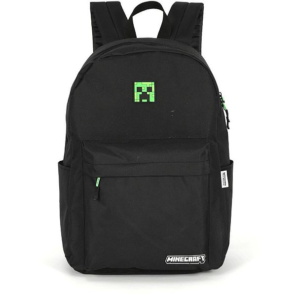 Mochila minecraft g preta - luxcel (unidade)
