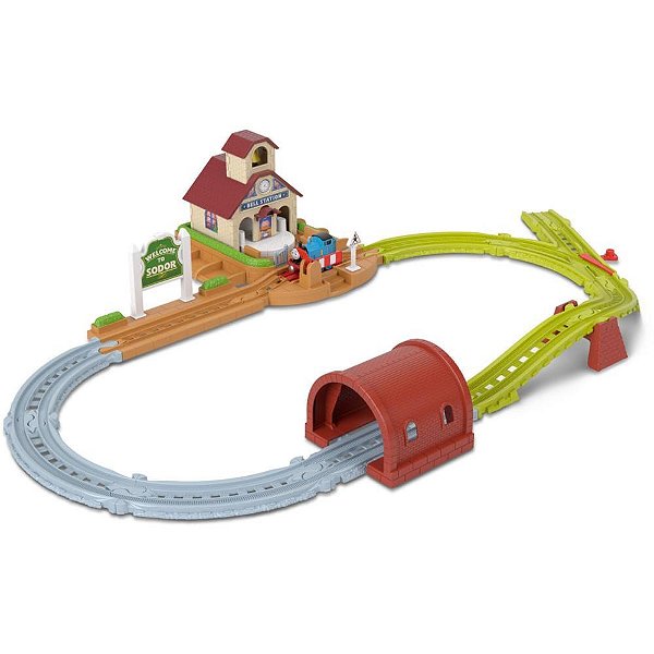 Thomas and friends conj. trilhos estacao do sino - mattel (unidade)