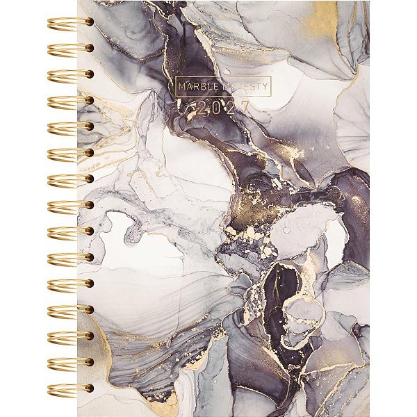 Agenda 2027 marble i esp cd 14x20cm 160fls - kit (unidade)
