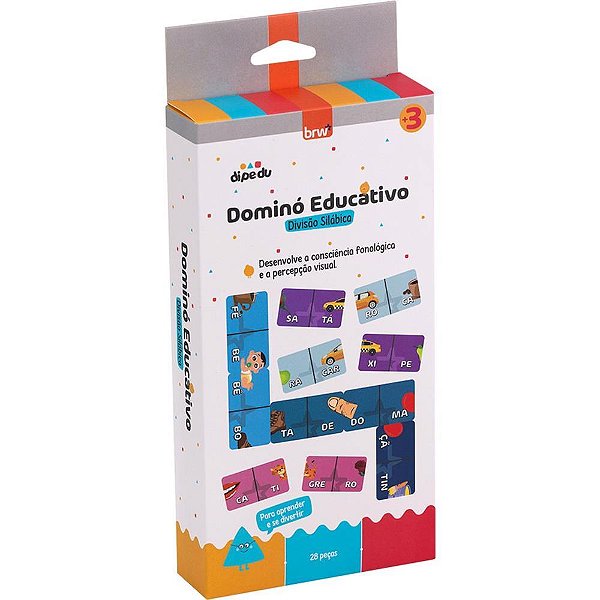 Brinquedo pedagogico dipedu dom.div.silab.papel 28p - brw (unidade)