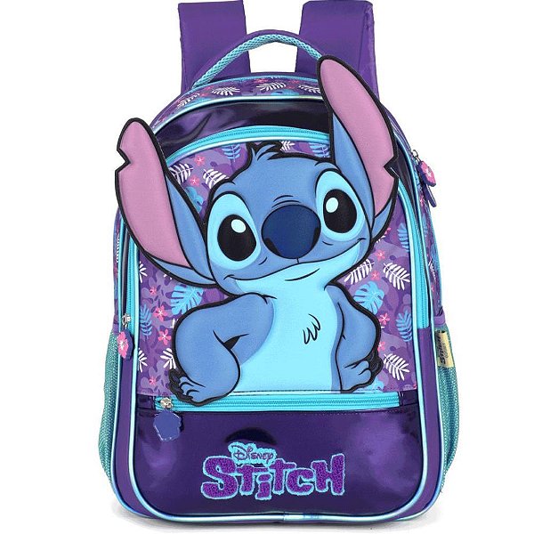 Mochila infantil stitch g roxa - luxcel (unidade)