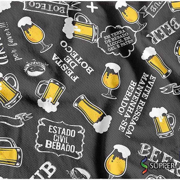 Tnt estampado 1,40m 40g boteco - supper (rl-25mts)