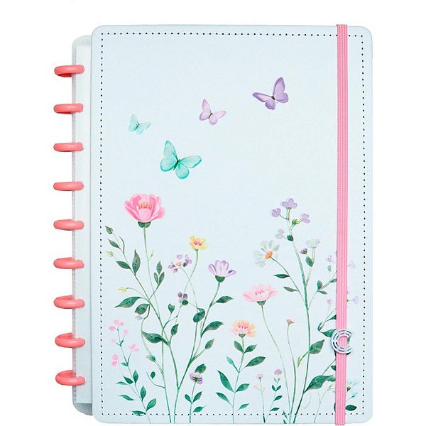 Caderno inteligente medio butterfly kiss 80fls. 190x255m - caderno inteligente (unidade)