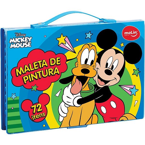 Maleta para pintura mickey 72 itens - molin (unidade)