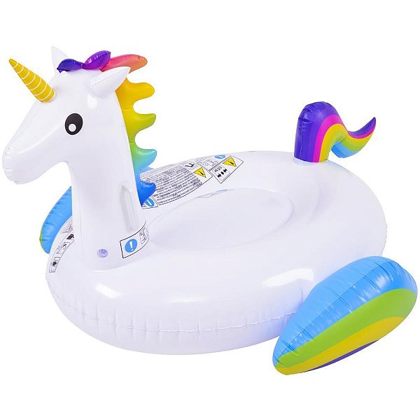 Boia inflavel unicornio float 132x110x78cm. - jilong (unidade)
