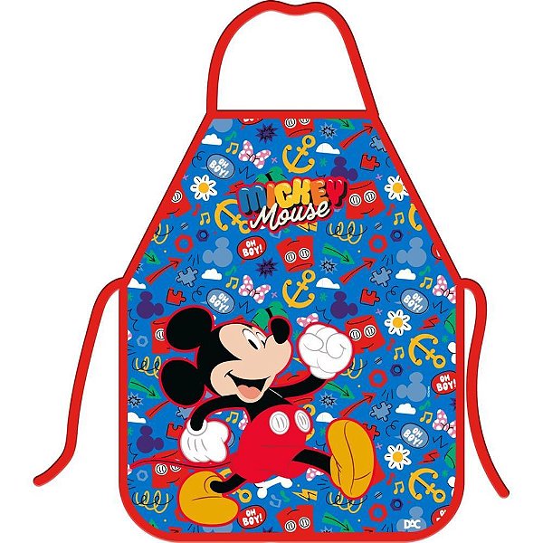 Avental escolar decorado mickey 385x485mm - dac (unidade)