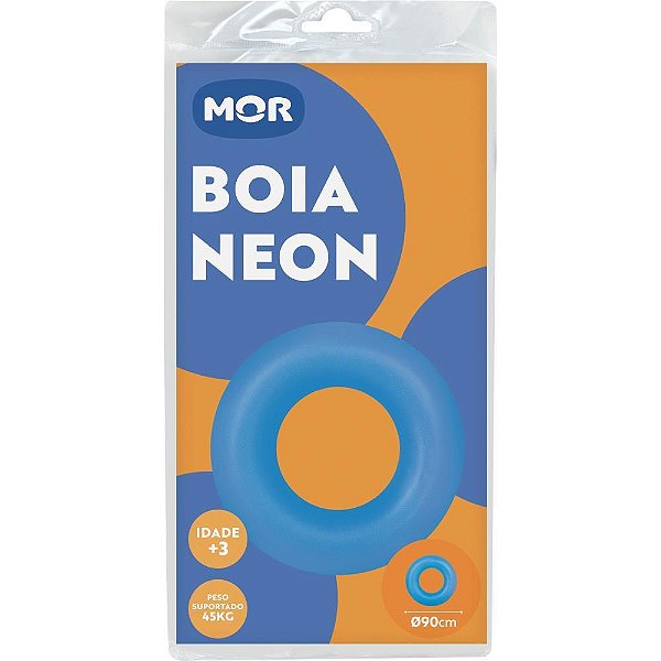 Boia inflavel redonda neon 90cm. (sortido) - mor (unidade)