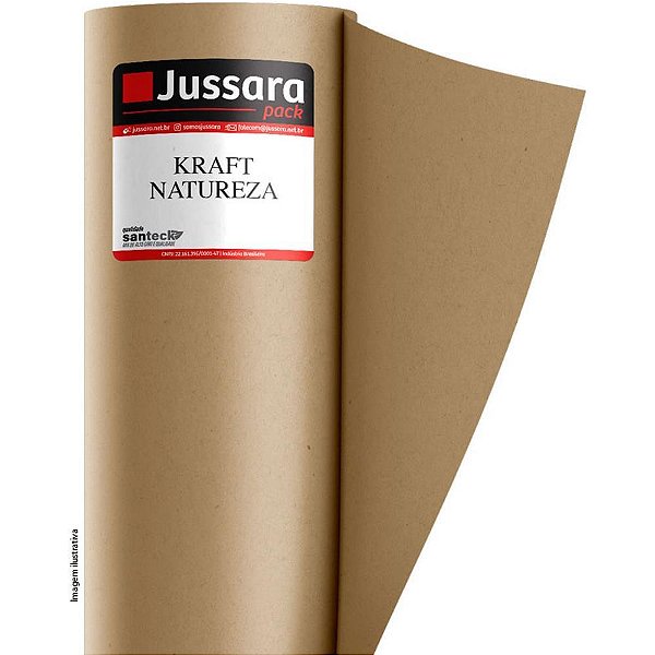Papel kraft bobina 40cmx140m. 80g 4,5kg s/brilho - santeck (bobina)