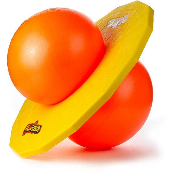 Jump ball pogobol amarelo/laranja - estrela (unidade)