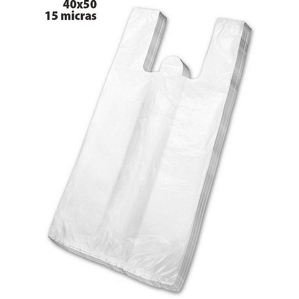 Sacola plastica 40x50 c/1000 unidades 15micras - altaplast (pacote)